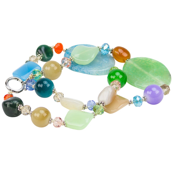 'Metaphysical' Mineral Nuggets Neck Lanyard
