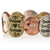 'Encircled Positivity' Metal-Art Stretch Bracelet