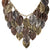 'Indigenous' Burnished Metal Leaf Bib