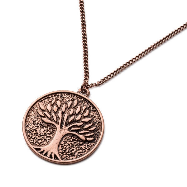 Double Tiered Tree Of Life Pendant Necklace