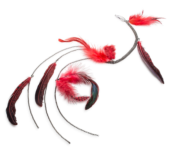 Tzegane Feather Fringes Hair Extension