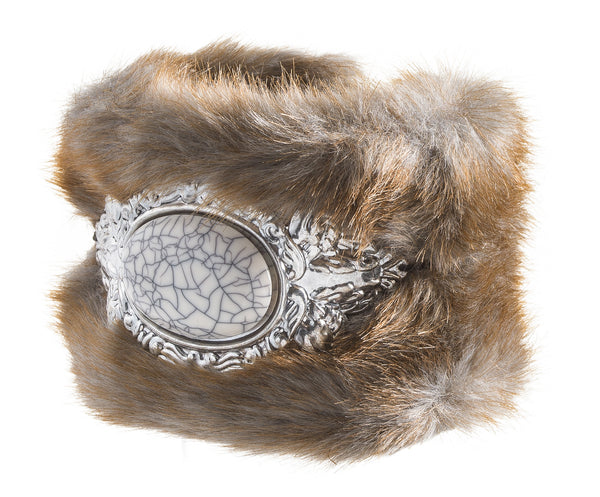 'Arctic Maiden' Fur Wristlet - By PearlPerri