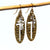 'Faithful Perseverance' Dangling Cross Earrings