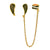 'Winging It' No-Piercing Cuff Ear Candy - Gold Tone