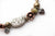 Rustic Inscription Metal-Art Beads Armlet