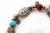 Rustic Inscription Metal-Art Beads Armlet